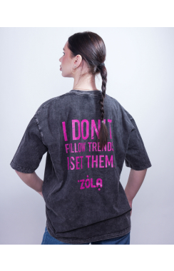 ZOLA Футболка Set Trends Сіра M ZOLA Футболка Set Trends Сіра M