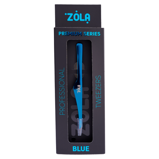 ZOLA Professional tweezers premium series BLUE - 2 ZOLA Professional tweezers premium series BLUE - 2