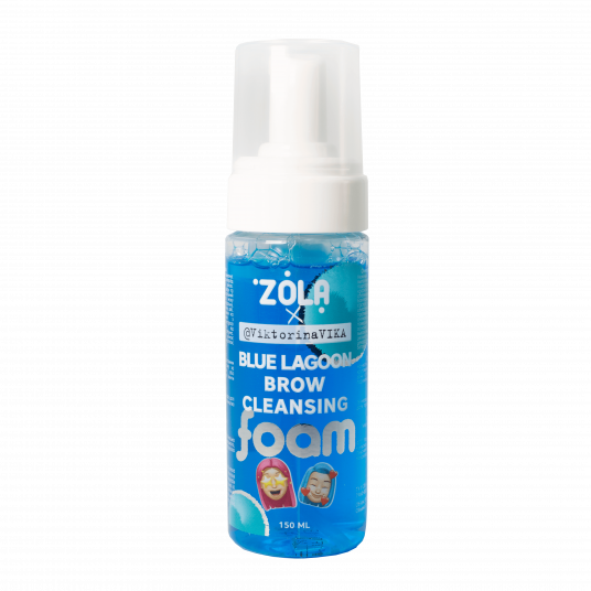 ZOLA Viktorina Vika Eyebrow cleansing foam BLUE LAGOON 150 ml - 2