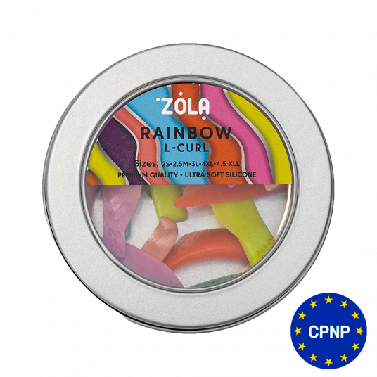 ZOLA Валики для ламінування Rainbow L-Curl (2S, 2.5M, 3L, 4XL, 4.5XLL) - 1
