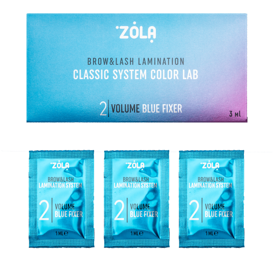 ZOLA Color Lab Набор в саше 02 Volume Blue Fixer (3 х 1 мл) - 1
