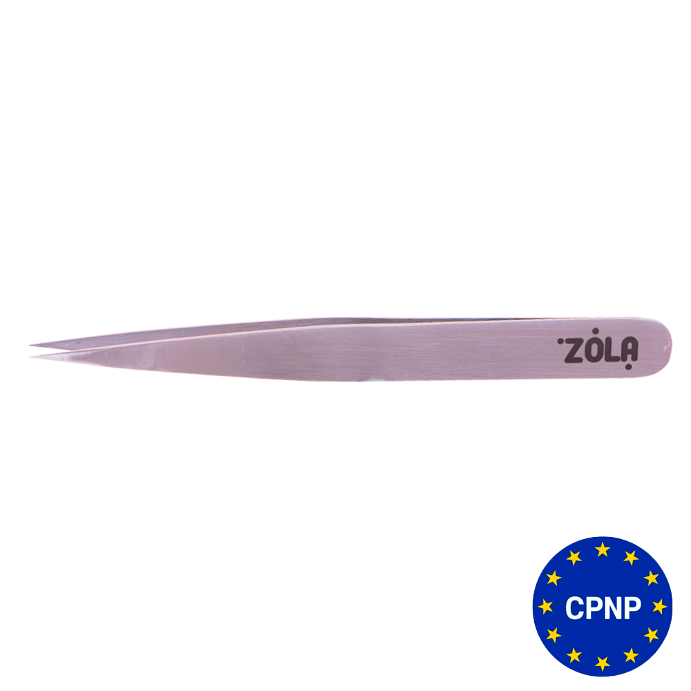 ZOLA Professional Tweezers for Eyebrows SILVER (pointed) buy in