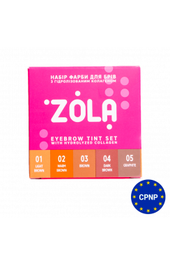 ZOLA Set of Eyebrow Tint With Collagen Sachet 5x5 ml. (5 colors)