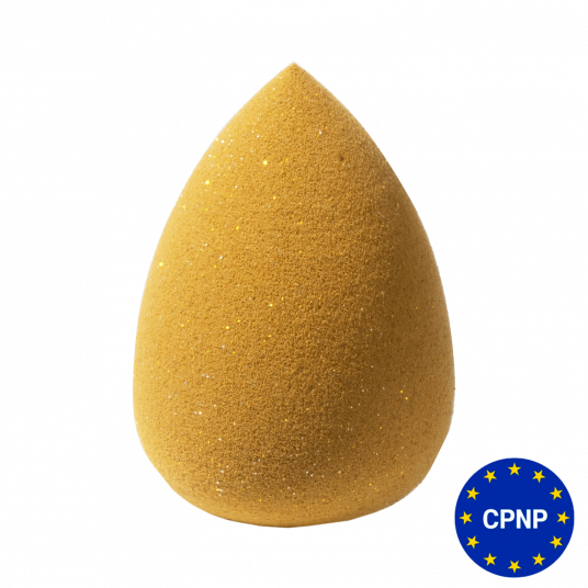 ZOLA Спонж мягкий желтый с блестками - 1