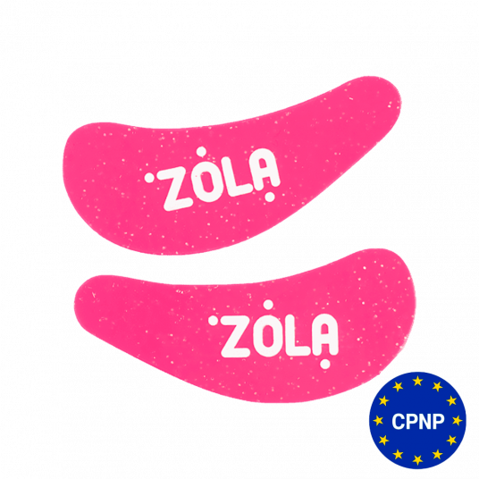 ZOLA Патчі силіконові багаторазові для очей (1 пара) (Малинові) - 1