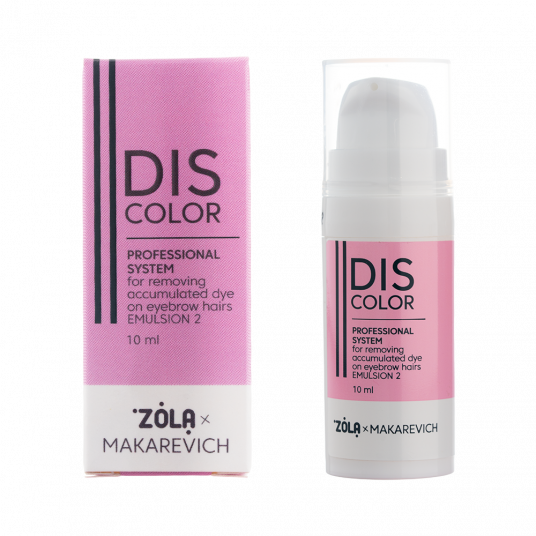 ZOLA x Makarevich DISCOLOR Emulsion 2 Professional system for removing accumulated dye from eyebrow hairs - 1