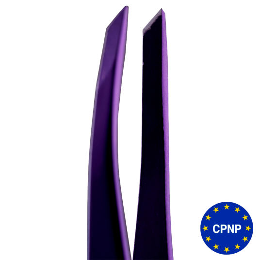 ZOLA Professional Beveled Tweezers for eyebrows VIOLET - 1