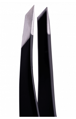 ZOLA Professional beveled tweezers for eyebrows BLACK