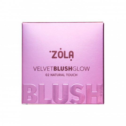 ZOLA Румяна Velvet Blush Glow 02 Природное прикосновение Natural Touch - 3 ZOLA Румяна Velvet Blush Glow 02 Природное прикосновение Natural Touch - 3