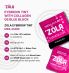 ZOLA Фарба для вій у саше з колагеном Eyebrow Tint With Collagen 06 Blue Black 5 мл. - 6