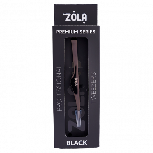 ZOLA Пинцет профессиональный премиум серия BLACK - 2