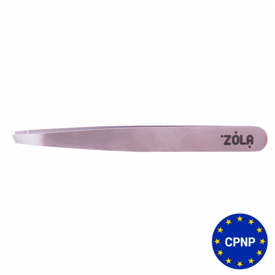 ZOLA Пінцет професійний для брів SILVER (скошений) - 2