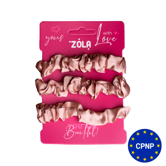 ZOLA Резинки для волос Бежевые, 3 шт - 1