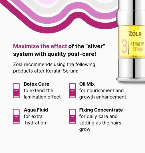 ZOLA Silver Состав для ламинирования 03 Keratin Serum - 7