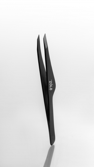 ZOLA Пинцет профессиональный премиум серия BLACK - 4