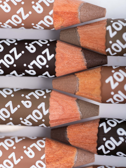 ZOLA Олівець для брів пудровий Powder Brow Pencil Dark Brown - 2
