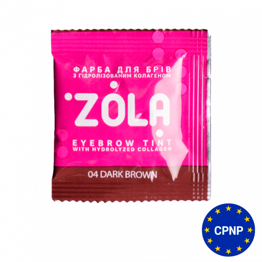 ZOLA Eyebrow Tint With Collagen 04 Dark Brown 5 ml. - 1