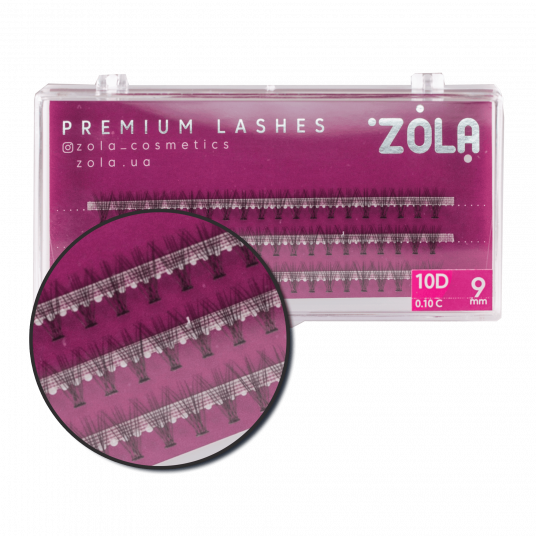 ZOLA Ресницы-пучки 10D 9 mm - 2