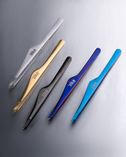 ZOLA Professional tweezers premium series BLUE - 5 ZOLA Professional tweezers premium series BLUE - 5