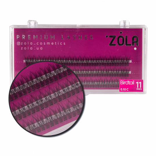 ZOLA Вії-пучки Birdtail 11 mm - 2