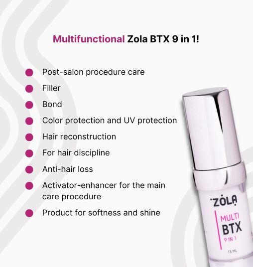 ZOLA Багатофункціональний преміальний засіб для брів та вій MULTI-TREATMENT BTX 9 в 1 - 8 ZOLA Багатофункціональний преміальний засіб для брів та вій MULTI-TREATMENT BTX 9 в 1 - 8