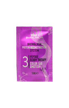 ZOLA x Yuliya Lash Vin COLOR LAB EMOTION Склад для ламінування в саше 03 PEPTIDE BLOOM THERAPY (3 х 1 мл)