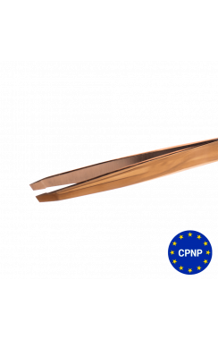 ZOLA Professional eyebrow tweezers GOLD (beveled)