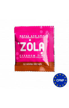 ZOLA Фарба для брів в саше з колагеном Eyebrow Tint With Collagen 02 Warm Brown 5 мл. ZOLA Фарба для брів в саше з колагеном Eyebrow Tint With Collagen 02 Warm Brown 5 мл.