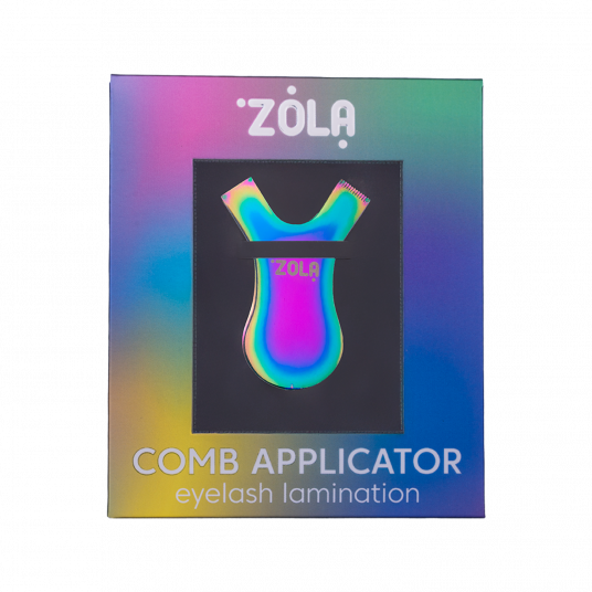 ZOLA Аппликатор-гребень металлический – Радужный - 2