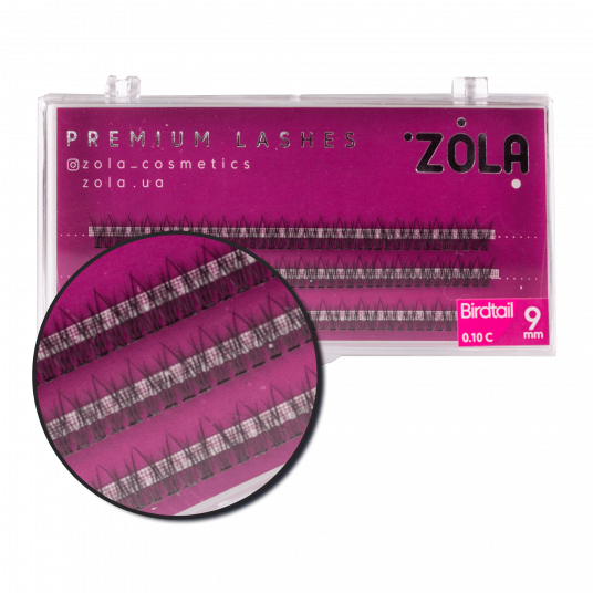 ZOLA Ресницы-пучки Birdtail 9 mm - 2