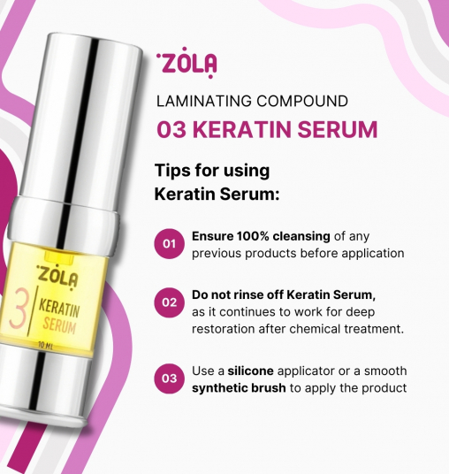 ZOLA Silver Состав для ламинирования 03 Keratin Serum - 6