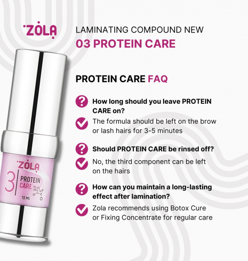 ZOLA Pink Состав для ламинирования 03 Protein Care - 5