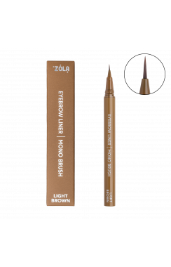 ZOLA Лайнер для бровей c моно-кистью Light Brown
