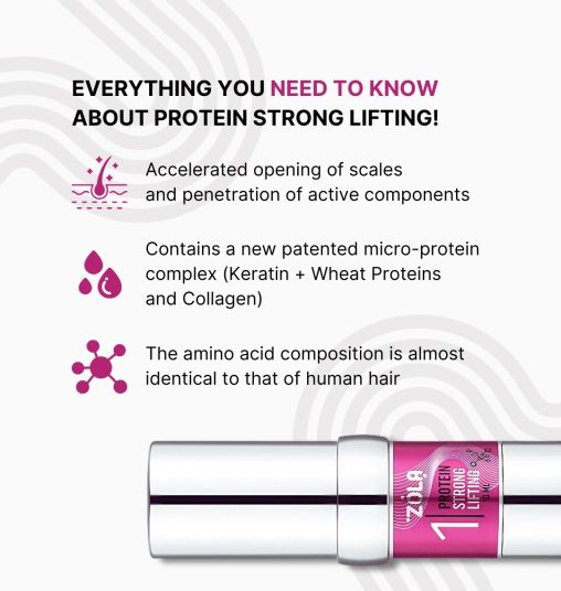 ZOLA Pink Склад для ламінування 01 Protein Strong Lifting купити в