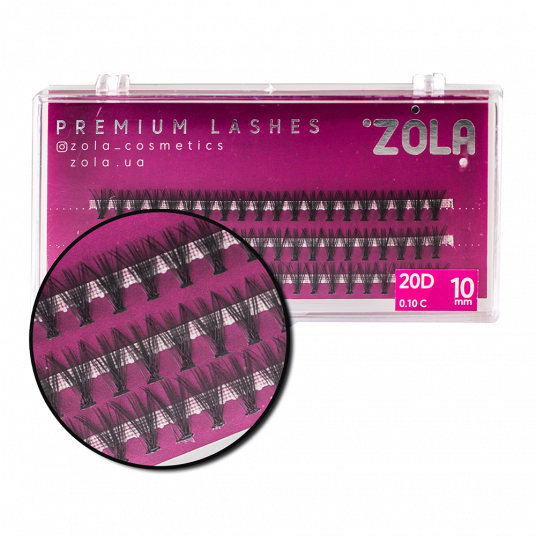 ZOLA Ресницы-пучки 20D 10 mm - 2
