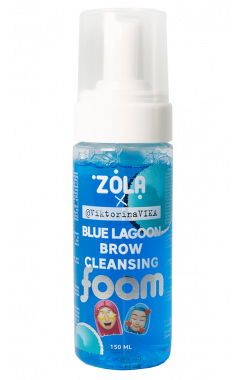 ZOLA Viktorina Vika Eyebrow cleansing foam BLUE LAGOON 150 ml