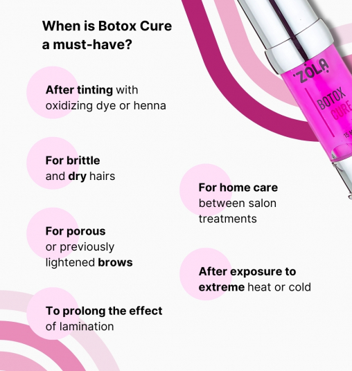 ZOLA Многофункциональное средство для бровей и ресниц BTX Cure 15 мл - 7