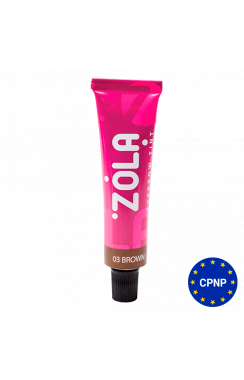 ZOLA Eyebrow Tint With Collagen 03 Brown 15 ml.