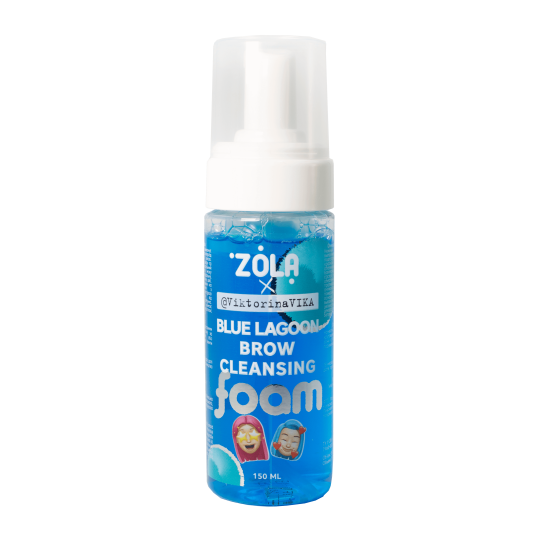 ZOLA Viktorina Vika Eyebrow cleansing foam BLUE LAGOON 150 ml - 2