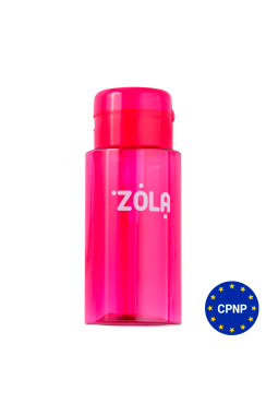ZOLA Емкость пластиковая для жидкости с помпой-дозатором (Розовая)