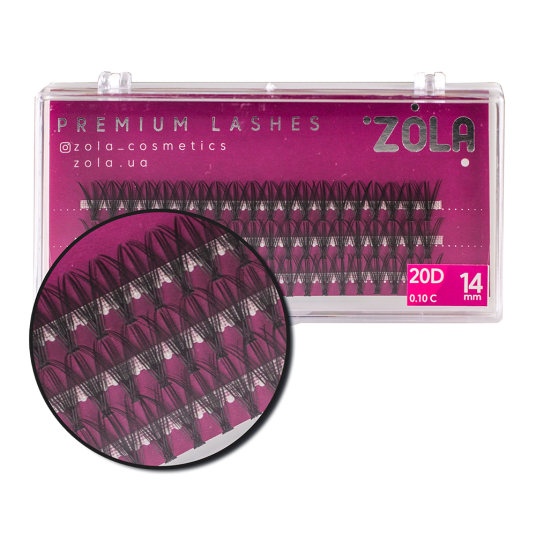 ZOLA Вії-пучки 20D 14 mm - 2