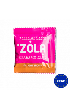 ZOLA Фарба для брів в саше з колагеном Eyebrow Tint With Collagen 01 Light Brown 5 мл. ZOLA Фарба для брів в саше з колагеном Eyebrow Tint With Collagen 01 Light Brown 5 мл.