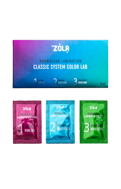 ZOLA Color Lab Набір для ламінування в саше Step 1, 2, 3 (3 x 1 мл) ZOLA Color Lab Набір для ламінування в саше Step 1, 2, 3 (3 x 1 мл)