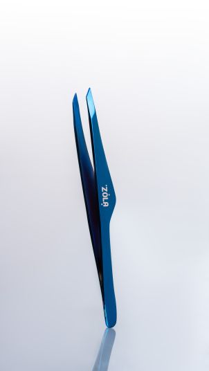 ZOLA Professional tweezers premium series BLUE - 4 ZOLA Professional tweezers premium series BLUE - 4