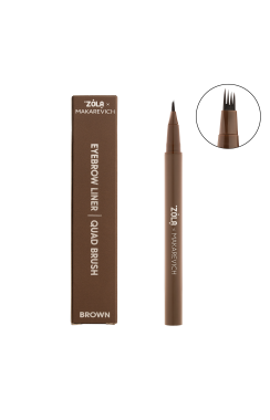 ZOLA x Makarevich Eyebrow Liner with Quad Brush Brown
