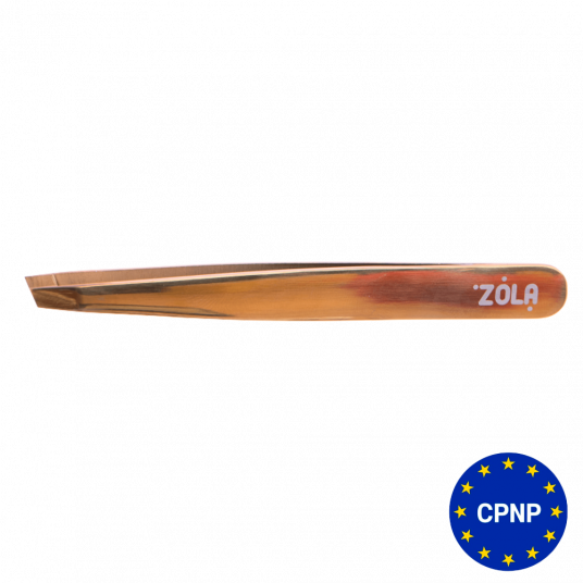 ZOLA Пінцет професійний для брів GOLD (скошений) - 2