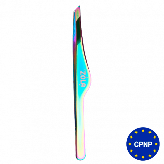 ZOLA Пінцет скошений професійний для брів RAINBOW - 2