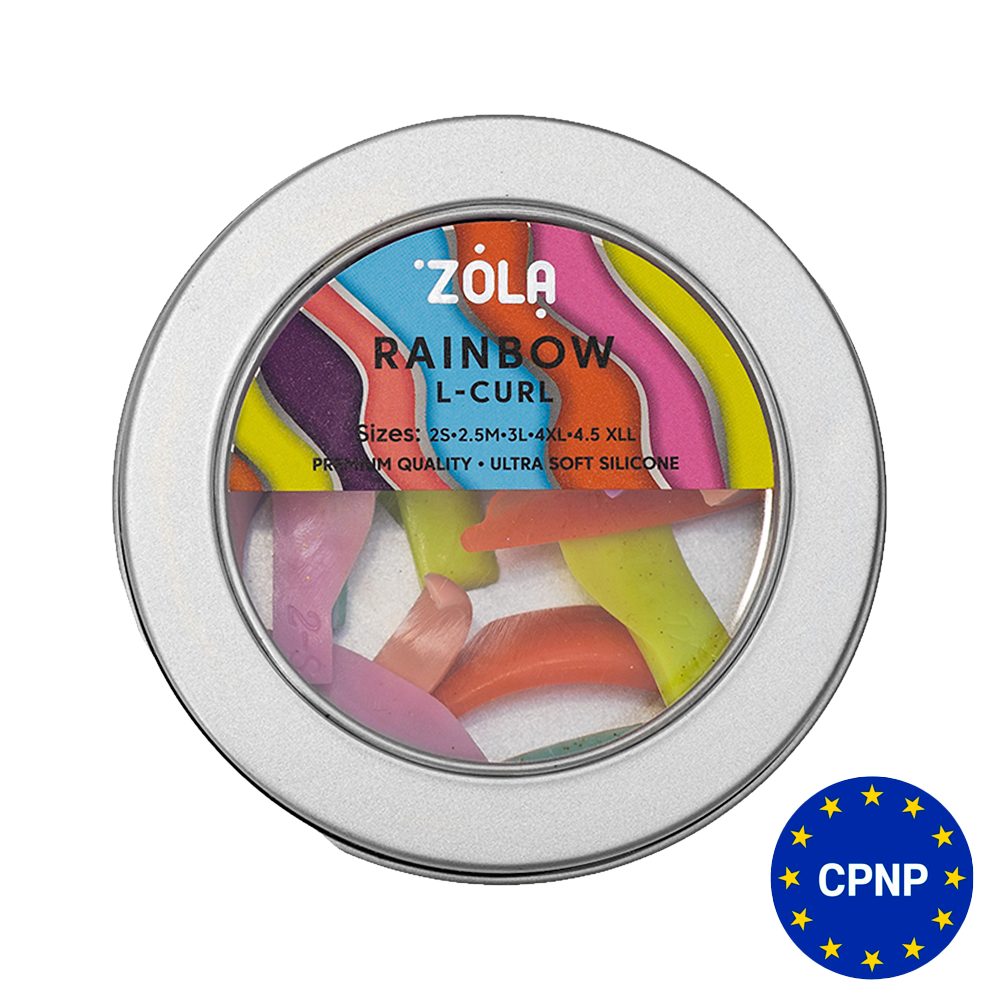ZOLA Валики для ламінування Rainbow L-Curl (2S, 2.5M, 3L, 4XL, 4.5