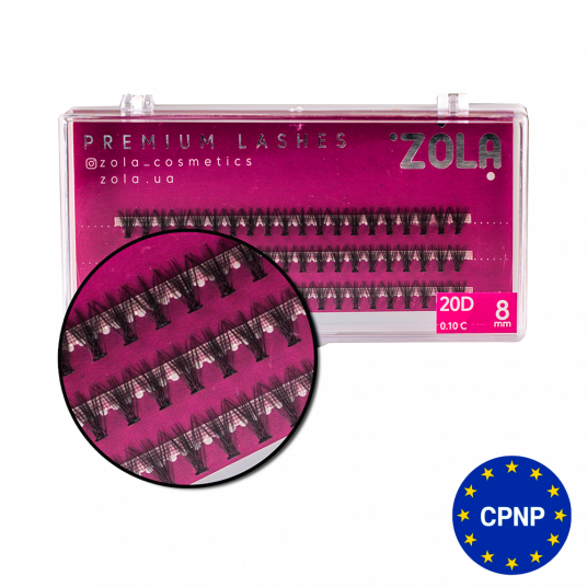 ZOLA Ресницы-пучки 20D 8 mm - 1