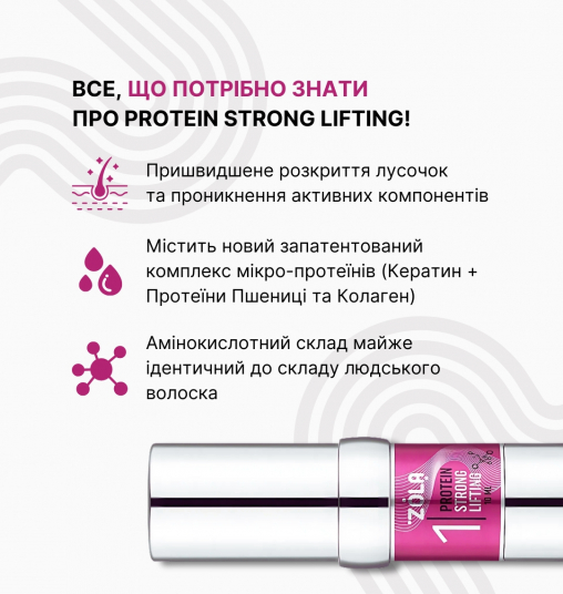 ZOLA Pink Состав для ламинирования 01 Protein Strong Lifting - 4